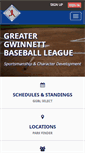 Mobile Screenshot of gwinnettbaseball.com